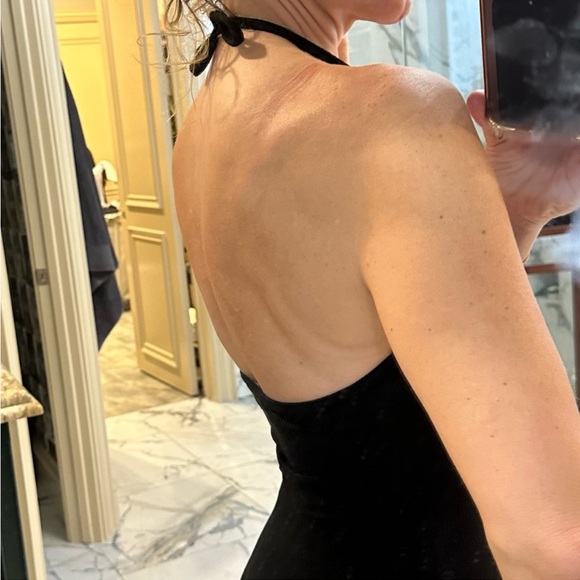 Naked Wardrobe | Size Large Black snatched bodysuit jumpsuit halter onesie - Picture 8 of 11